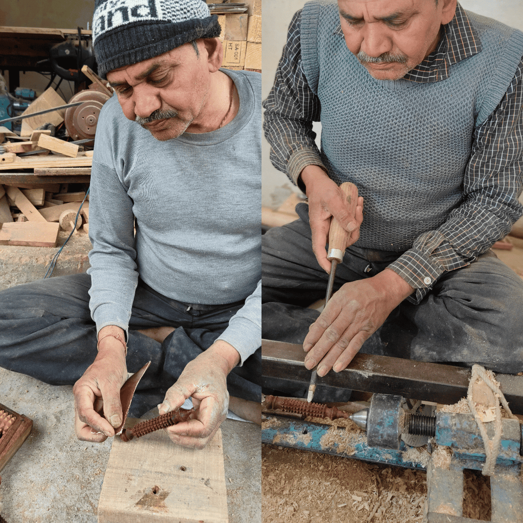 Wooden Facial Acupressure Tool wooden face massage stick