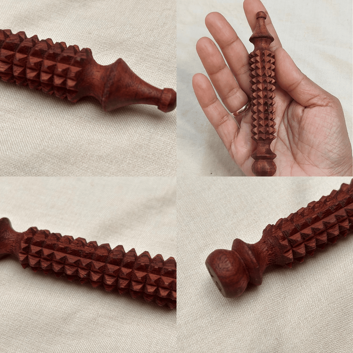 Wooden Facial Acupressure Tool wooden face massage stick